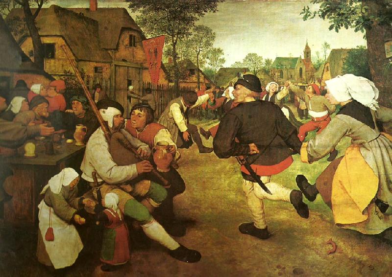 Pieter Bruegel bonddansen France oil painting art